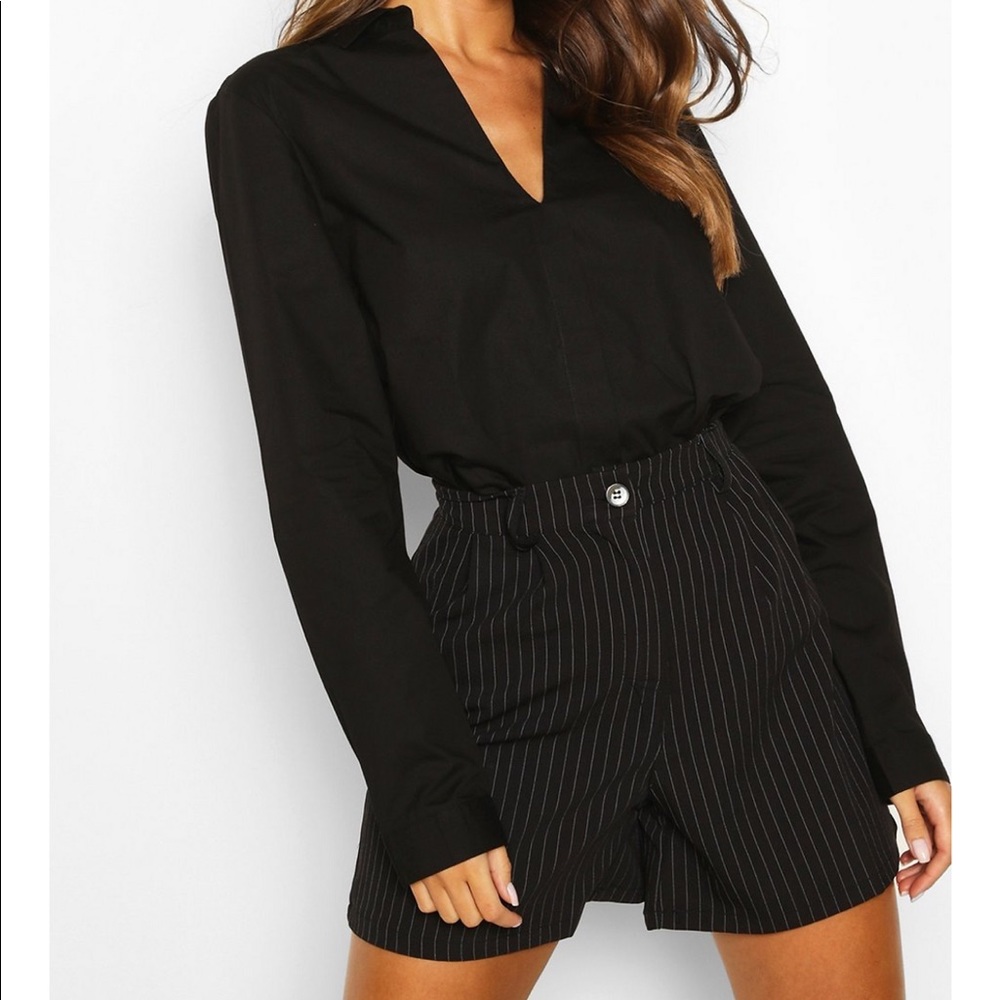 gently worn v neck top